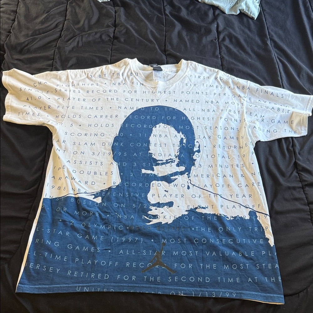 Men's Jordan Graphic T-Shirt in Blue and White